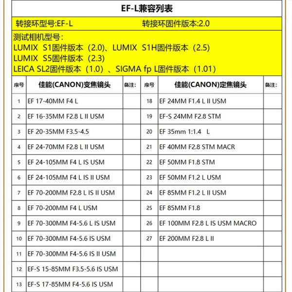 Viltrox 唯卓仕 EF-L PRO自動對焦轉接環 Canon EF/EF-S鏡頭轉L卡口