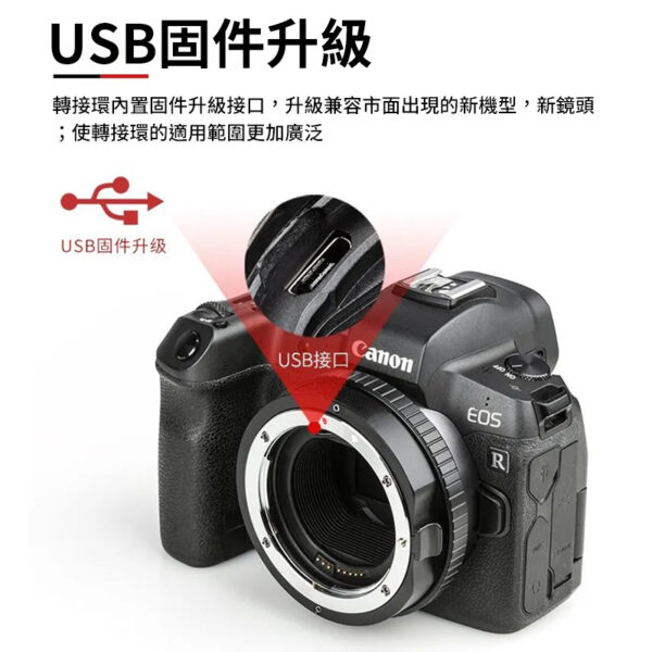 【SPINIZ EF-R2 自動對焦轉接環】Canon EF-S/EF鏡頭轉接EOS R RP 帶控制環 camera adapter ring