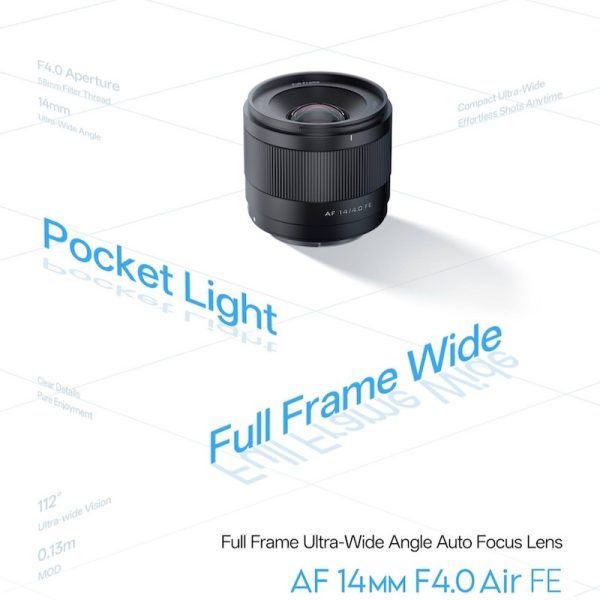 Viltrox 唯卓仕 AF 14mm F4.0 Air FE 全片幅 廣角定焦鏡頭 自動對焦 超輕量 超廣角 E接環 A6700 A7R3